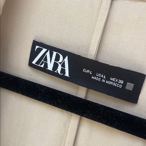 -Zara Beige Women's Coat - Picture 2 of 4